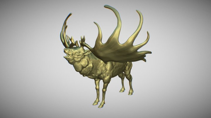 Megaloceros 3D Model