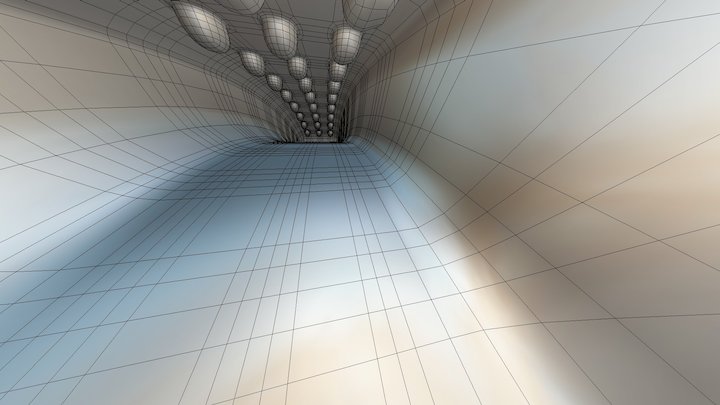 Space Station Corridor!  (Ok it's a Door Handle) 3D Model
