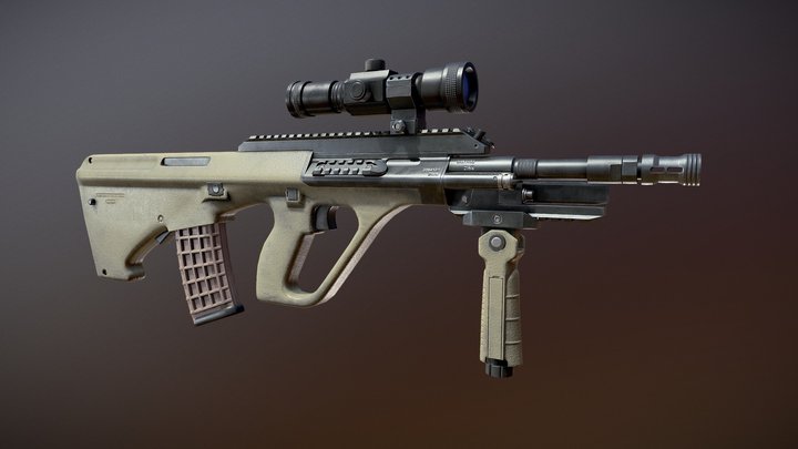 Steyr AUG A3 3D Model