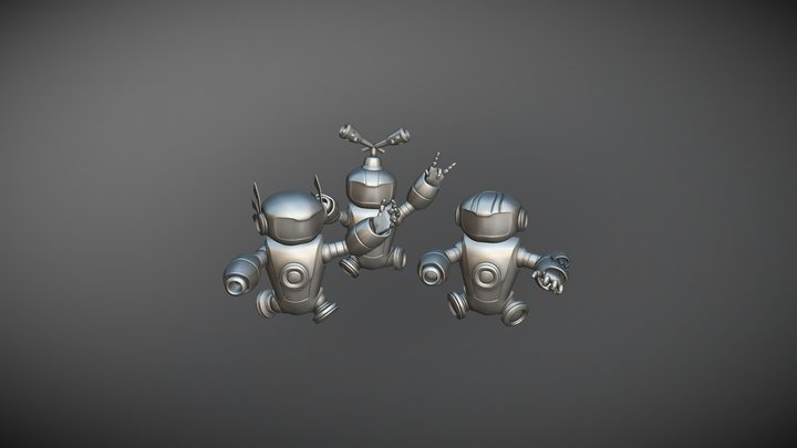 Robot³ 3D Model