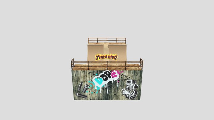Assignment5 Jpeg Texturedhalfpipe 3D Model