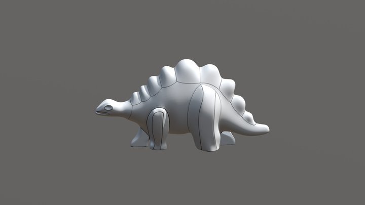 Dino Squishy 3D Model