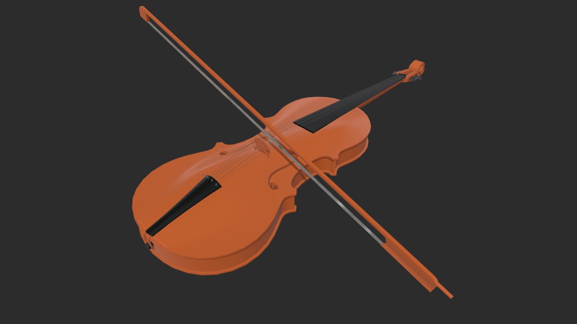 Violin Buy Royalty Free 3d Model By 3ddomino [62cbf1a] Sketchfab Store