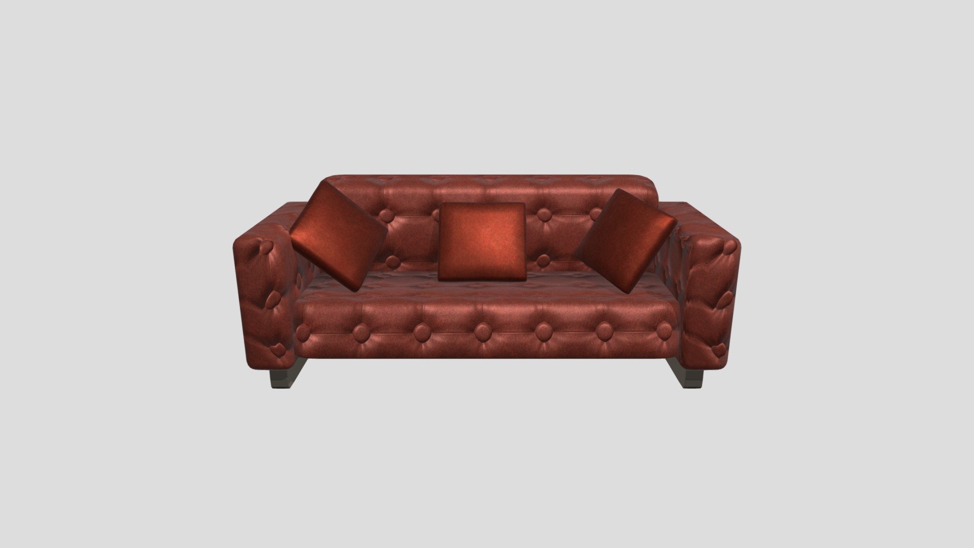 Red Couch Or Sofa - 3d Model By Mohammad Irfan (@mohammadirfan 