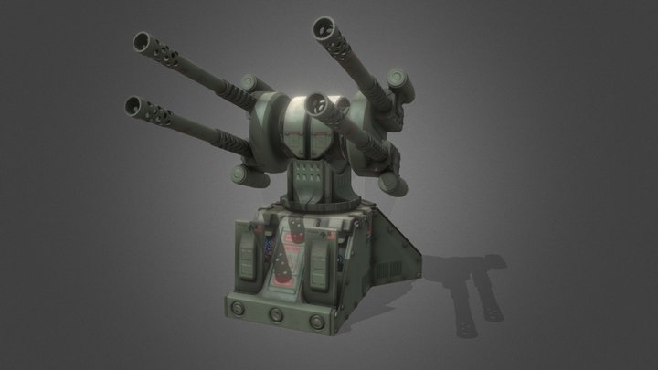 Automatic turret 3D Model