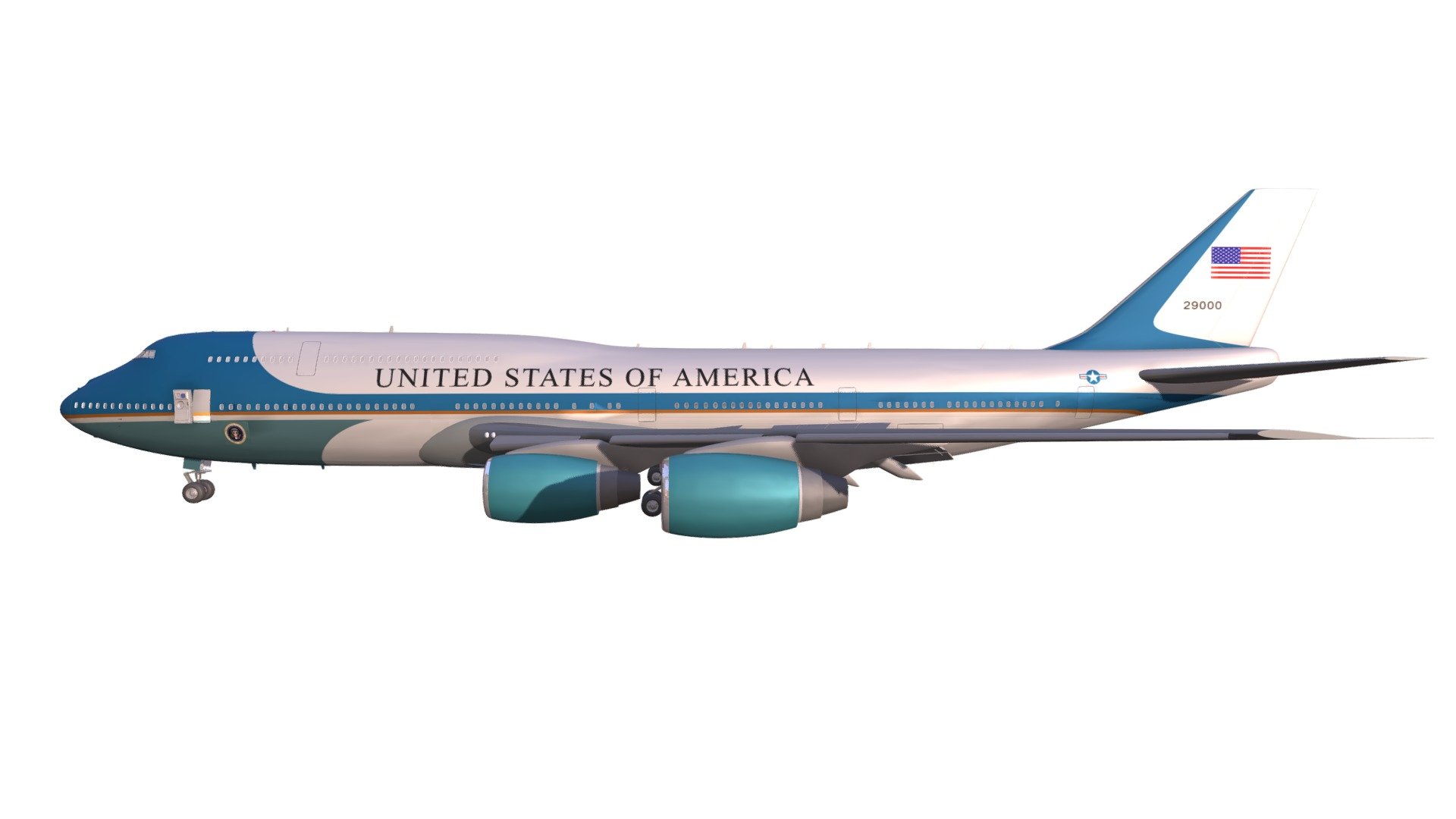 Boeing Air Force One VC-25 - Buy Royalty Free 3D model by 3DHorse ...