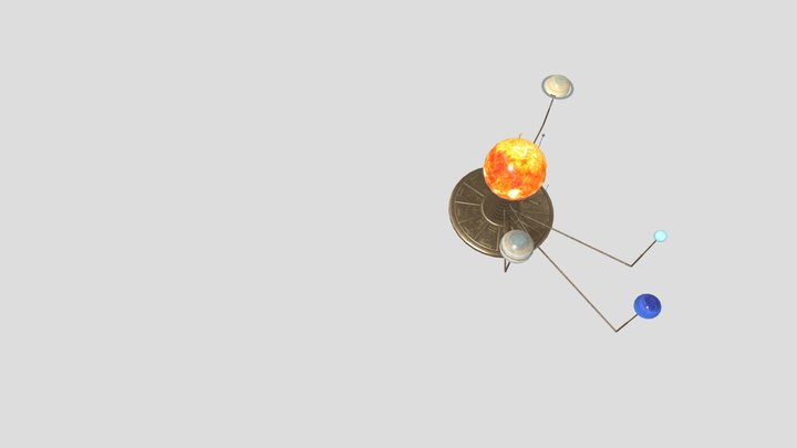 solar_system_model_orrery 3D Model