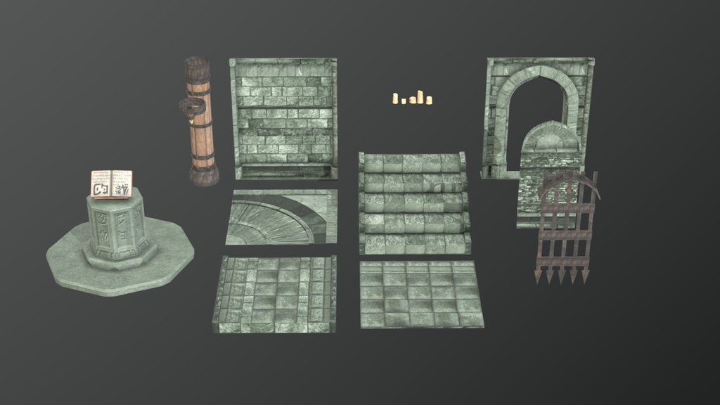 Modular Dungeon Props