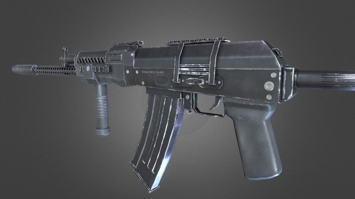 Modified AK | LowPoly 3D Model