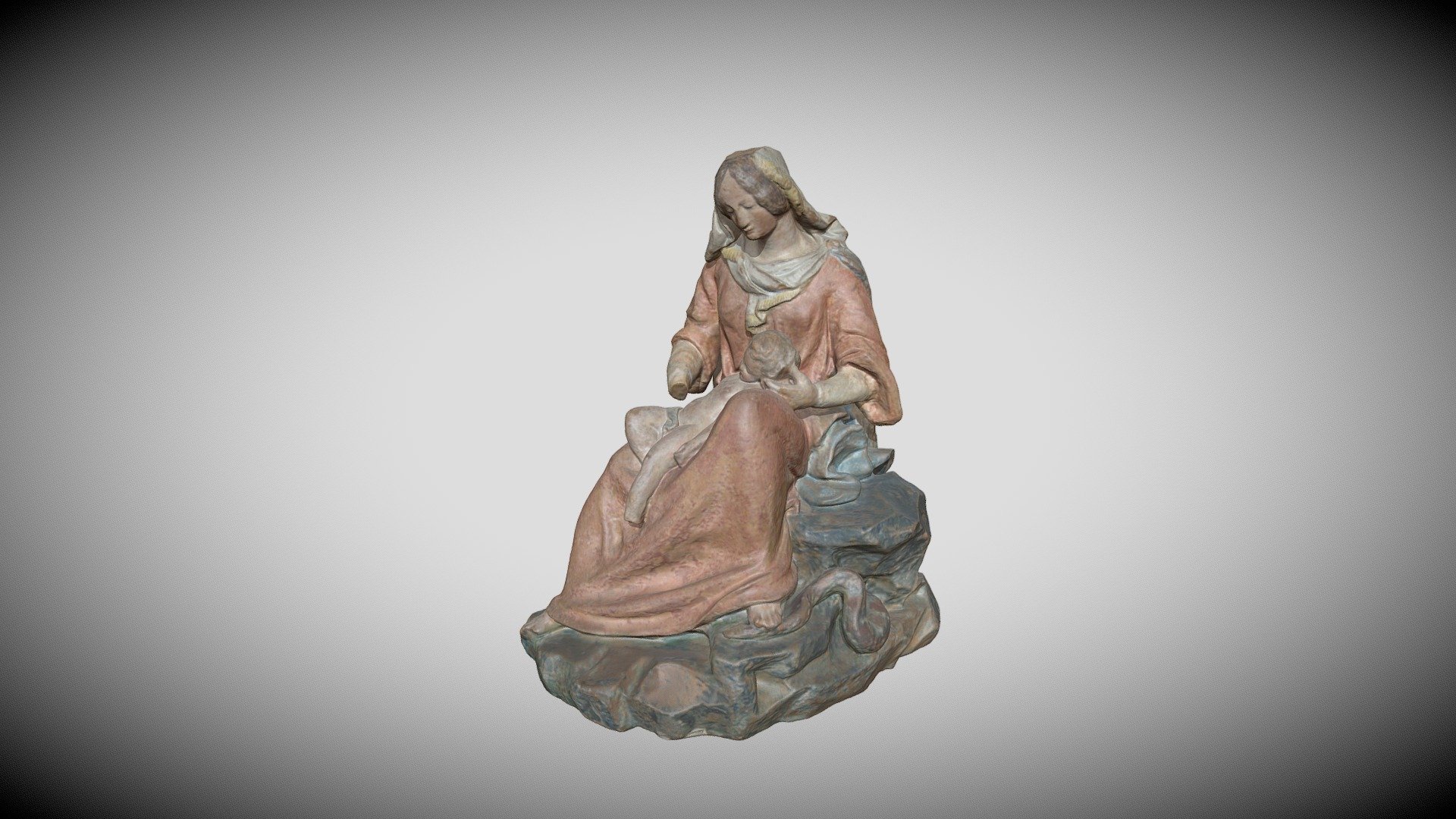 O.-L.-Vrouw met het Kind zittend op haar schoot - Download Free 3D ...