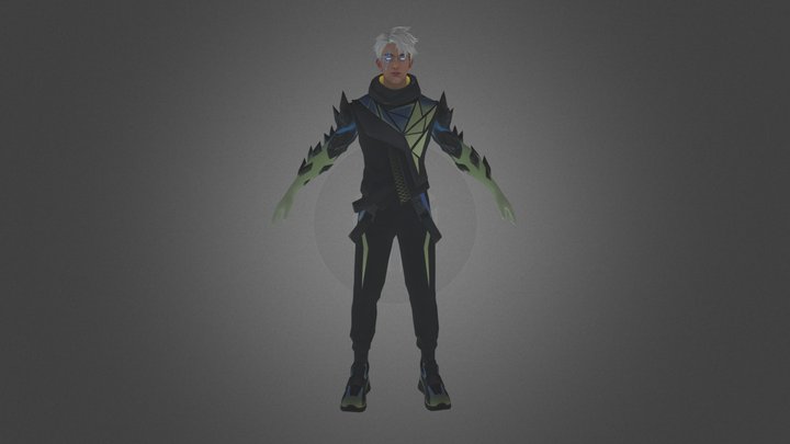 Dawn Breaker Booyah Pass Male Bundle 3D Model