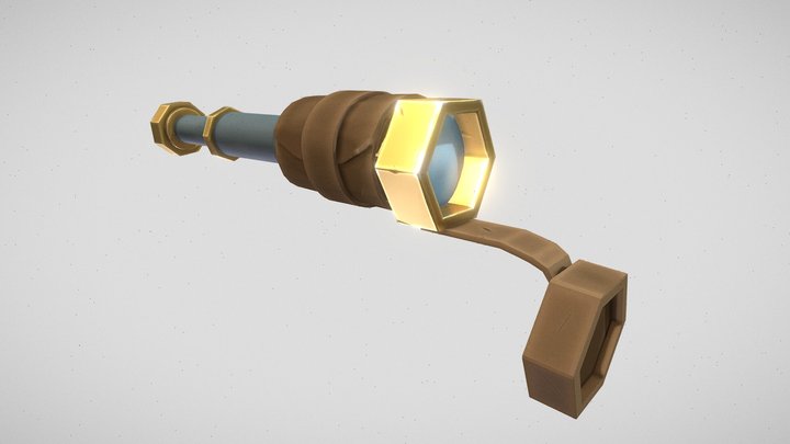 Stylized Spyglass 3D Model