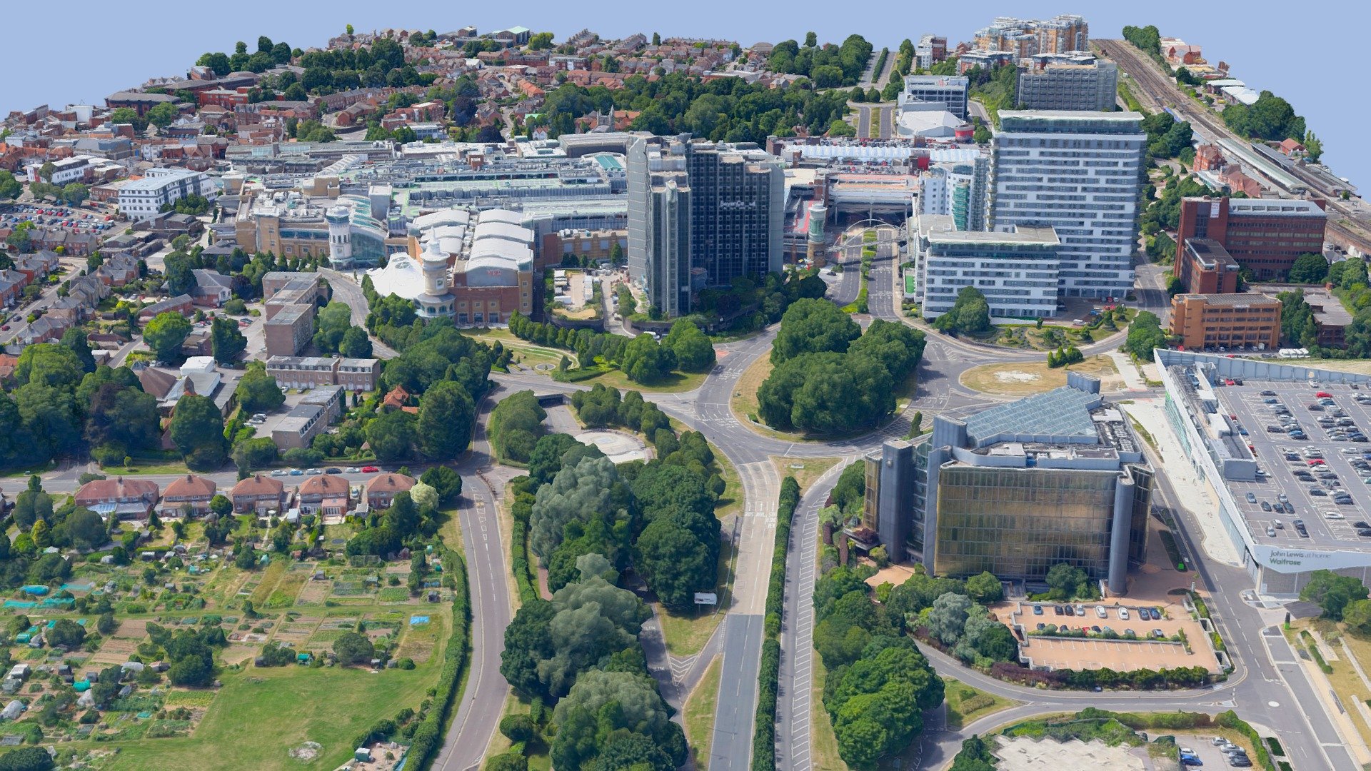 HQ Basingstoke 3D City Model - 3D model by Skeye - Aerial Survey