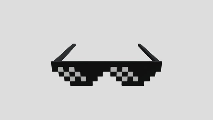 Gaming Pixel Mosaic Glasses – Gratis 3D-model STL