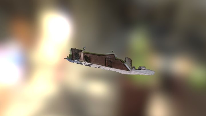 Wall at Fort Mortsel (B) 3D Model