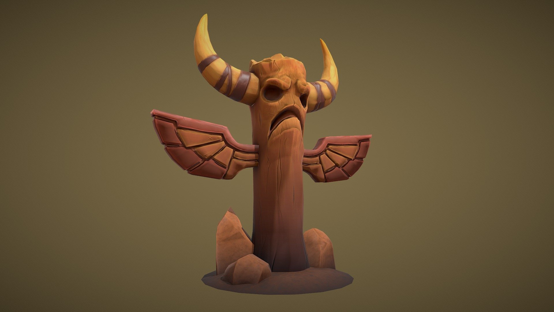 Totem stylized - 3D model by FrequentlyGreen [62d347e] - Sketchfab