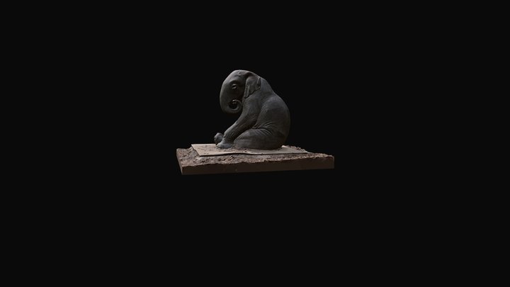 Cummings Playground Art : Baby Elephant 3D Model