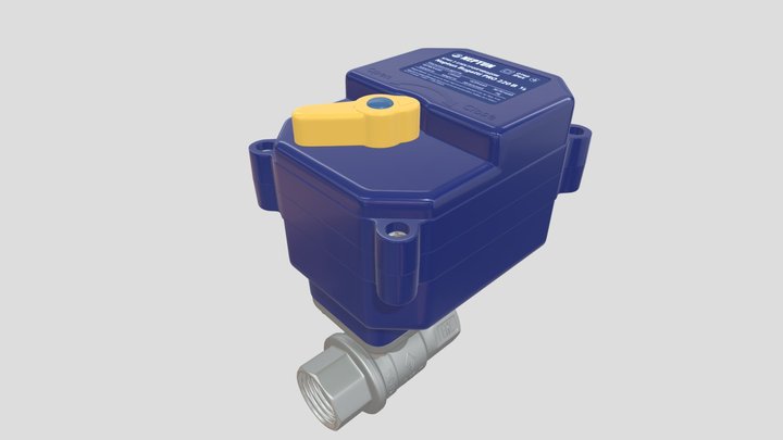 Кран з сервоприводом скпв NEPTUN 3D Model