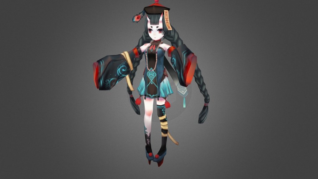 跳跳妹妹外觀 - 3D model by yixiya [62d5c26] - Sketchfab