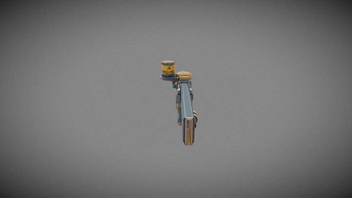FUTURISTIC SYFY RIFLE 3D Model