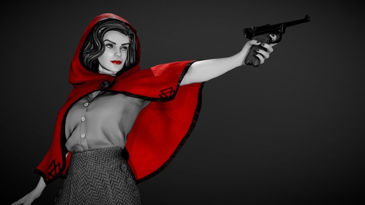 Red- Film Noir Red Riding Hood #FairyTalesFN 3D Model