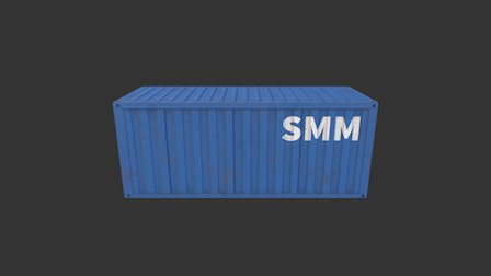 Container LowPoly 3D Model