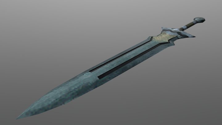 SoM Urfael Low Poly Sword Design 3D Model