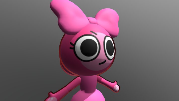 Poppy skin vip birthday party 3D Model