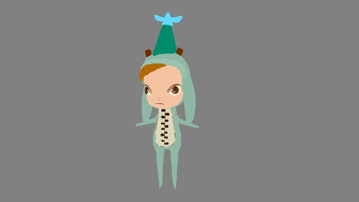 (Quill) Kathie Olivas' Calliope Jackalope 3D Model
