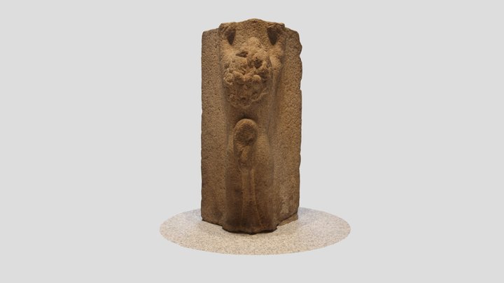 Corner Pillar with Lion Design(Reupload) 3D Model