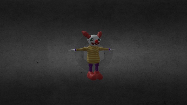 Clown Character Model 3D Model