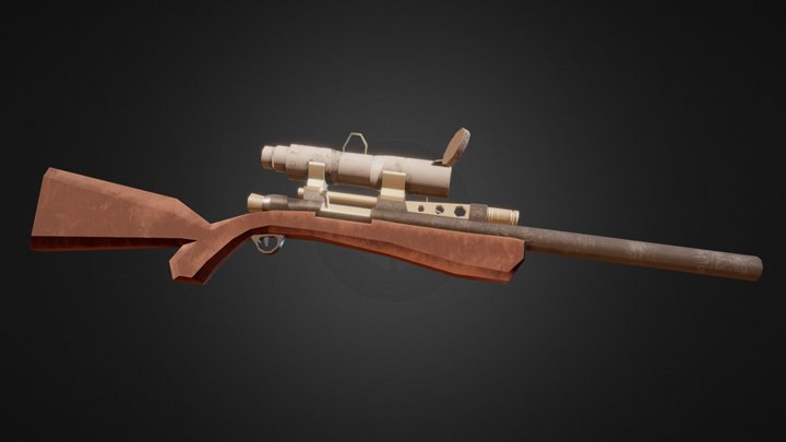 TF2 Sniper Rifle 3D Model