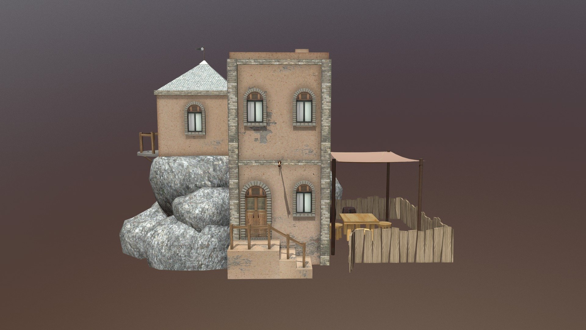 Simple House - 3D model by Noom Natthakorn (@natthakorn1892) [62dd874 ...