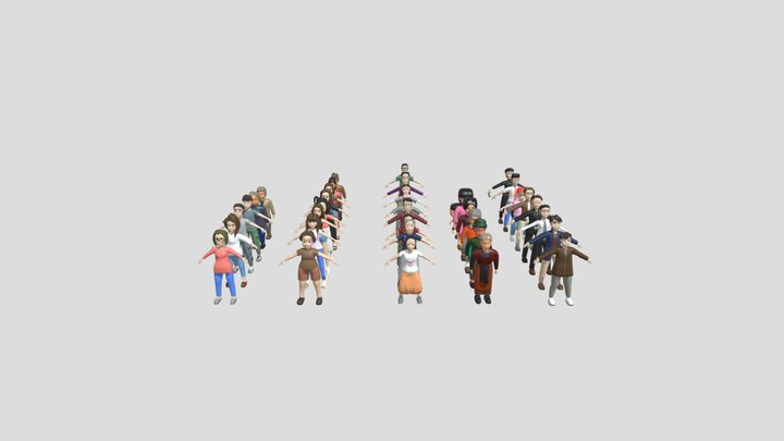 All People Pack 3D Model