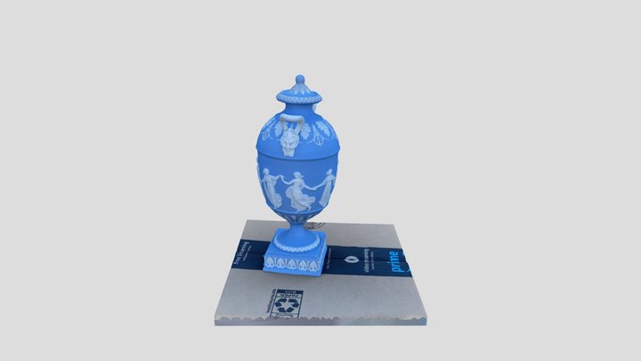 Blue Greek Jar 3D Model