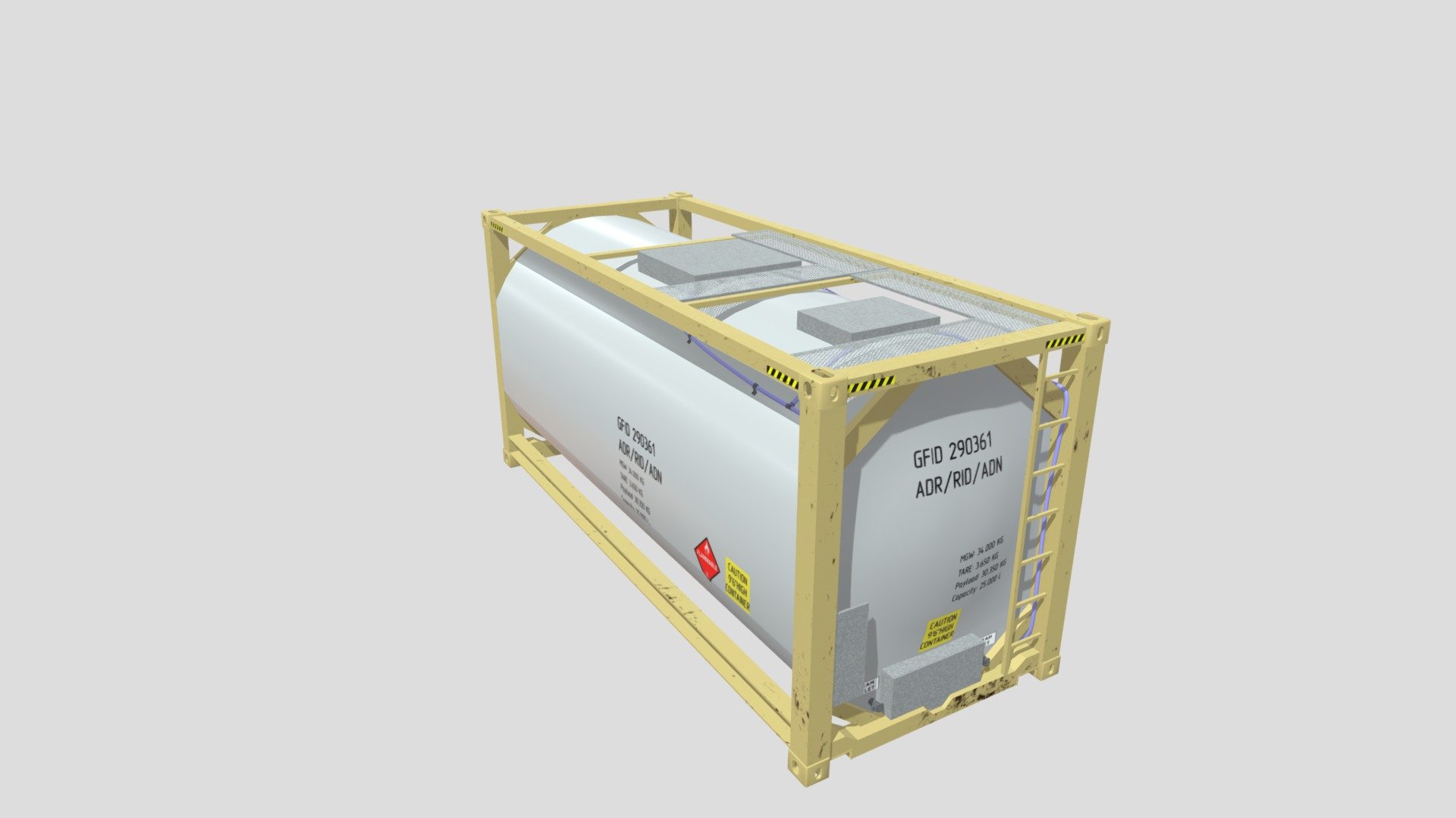 Container 20ft Oil Tank - 3D model by Pavel_nami [62de4bc] - Sketchfab