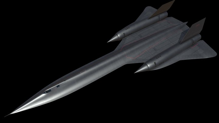 Lockheed SR-71 Blackbird 3D Model