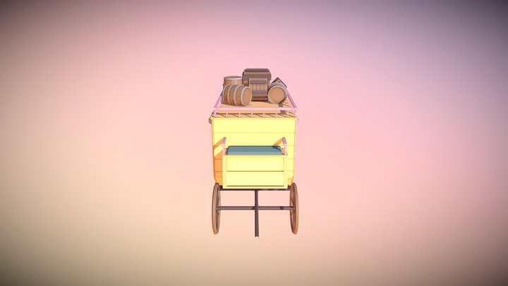 Carriage - wild west 3D Model