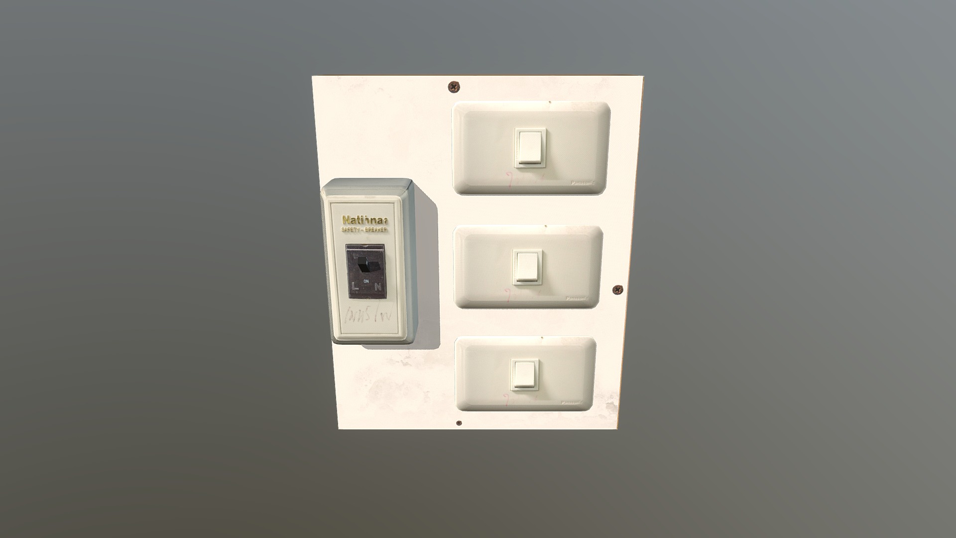 3D model Switch 02 - This is a 3D model of the Switch 02. The 3D model is about a white electrical outlet.