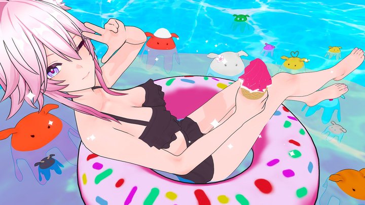 Honkai Star Rail - Evanescia Swimsuit 3D Model
