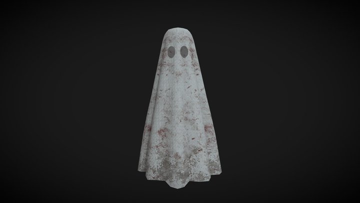 Low Poly Ghost 3D Model