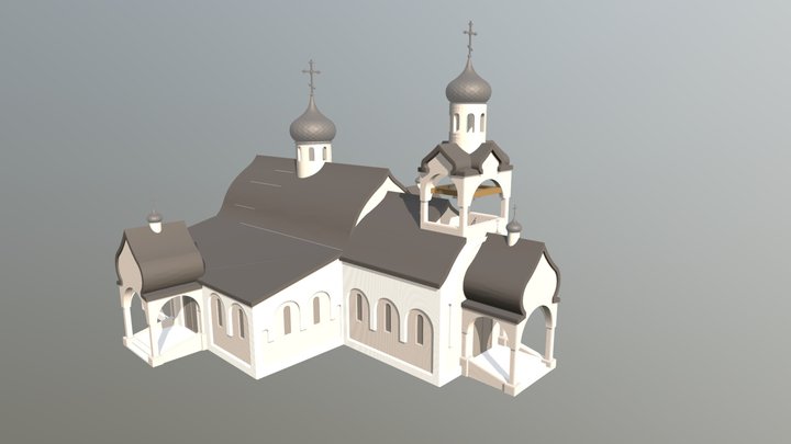 Церковь Николая Чудотворца Краснодар 3D Model