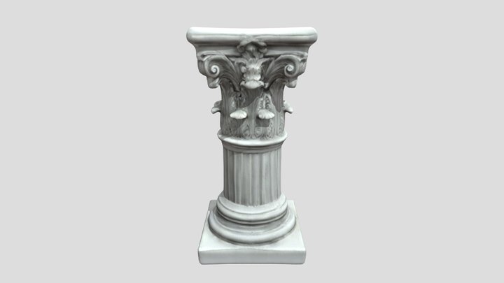 Corinthian Column 3D Model