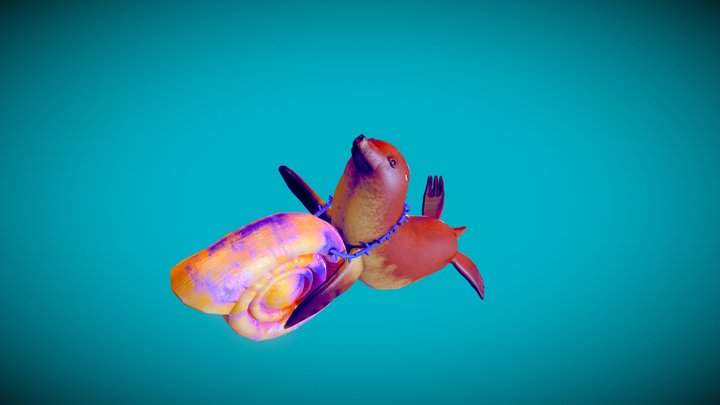 Animal Band = Seal and Shelly 3D Model