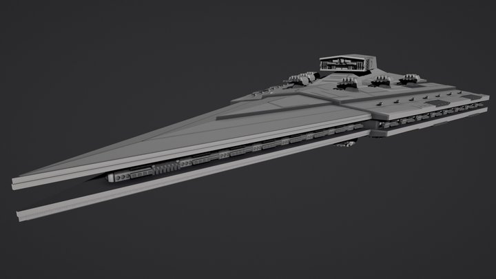 Venerator-Class Cruiser 3D Model