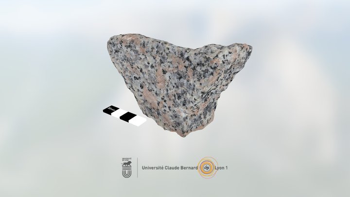 Coarse grained alkaline granite 3D Model