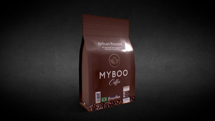 Coffee Packaging 3D Model