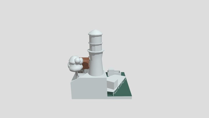 BY THE OCEAN -Blockout 3D Model