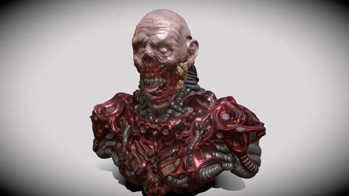 Doomish Zombie 3D Model