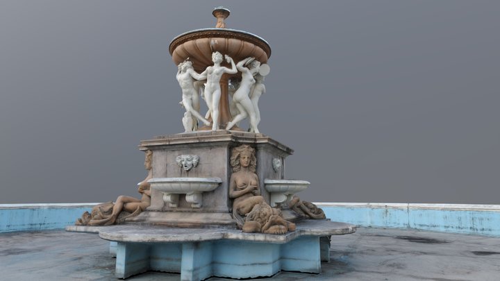 Sochi Fontain Ordzhonikidze Scan 3D Model